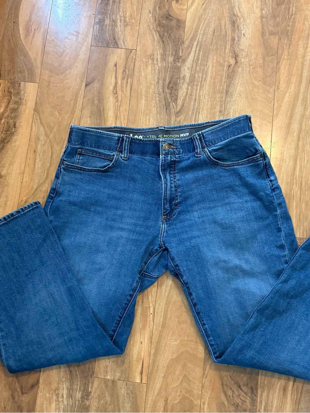 Lee Men's Dark Blue Slim Straight Jeans